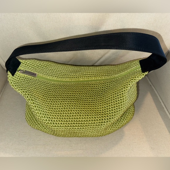 The SAK Green Shoulder Bag Y2K Small Baguette Purse - New - Picture 1 of 4
